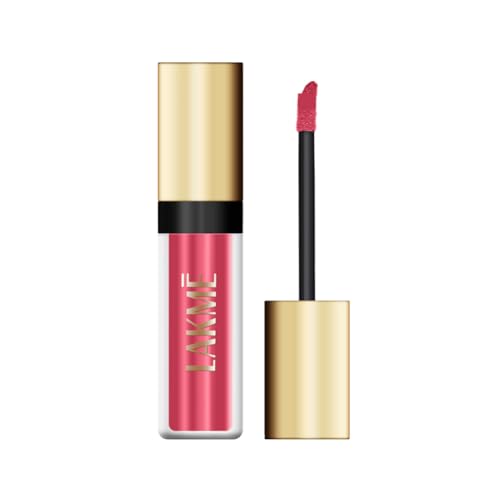 Image of Lakme Cushion Matte Lipstick, Red Wine, Long Lasting, Comfortable Velvet Matte Finish - Waterproof, Non Drying, Creamy Matte Bullet Lipstick, 4.5 g