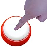 Bejamy Button Shaped Talking Alarm Clock for Blind Persons, Talking Alarm Clock for Low Vision, Peop