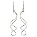 NOVICA .925 Sterling Silver Swirl Dangle Earrings, 'Gentle Sigh'