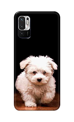 Image of PRINTFIDAA� Printed Hard Back Cover Case for Mi Redmi Note 10T 5G | Mi Redmi Note 10 5G Back Cover (Puppy Dog) -2808