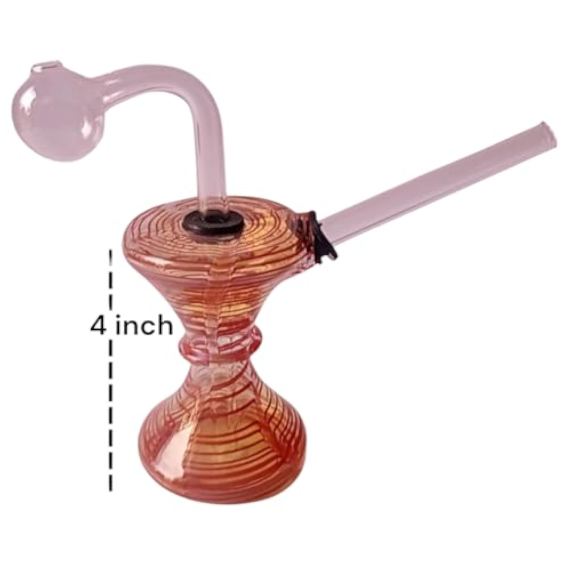 Glass Hookah Water Pipe, 10 cm Height