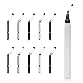 Deburring Tool Kit 11 pcs High-Speed Steel Rotary Burr Removal Blades, Burr Remover Hand Tool for Wood, Aluminum, Copper and Plastic