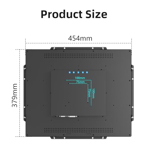 Image of 19 Inch 10 Points Industrial Capacitive Touch Monitor Surface is IP65 Waterproof 1280 x 1024 @ 60Hz TFT LCD IK08 Open Frame Design Touch Screen