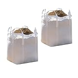✉Multifuncional: bolsas de transporte para piedra triturada, residuos de construcción, áridos, grava, bolsas de almacenamiento de granos y bolsas de basura para limpieza de jardines.