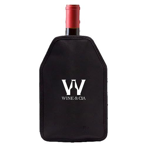 Bolsa Cooler Gelo Garrafas Vinho Manter Bebidas Geladas Gel Wine & Companhia (Preto)
