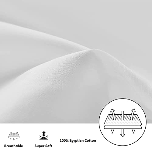 Image of Travel Pillow Case 12x18 Size Pack of 2 Pieces 100% Egyptian Cotton Zipper Closure 500 Thread Count Toddler Pillowcase White