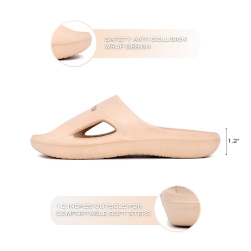 Image of Nautica Men's Athletic Slides Sport Shower Sandals for Indoor & Outdoor - Lightweight, Durable and Comfortable