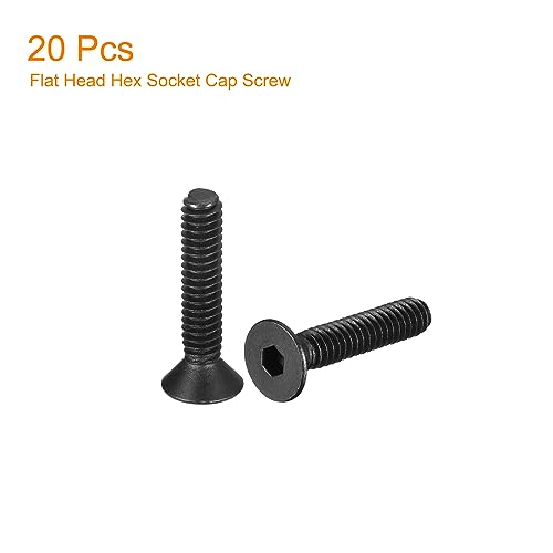 uxcell #8-32x3/4" Flat Head Socket Cap Screws - Image 3