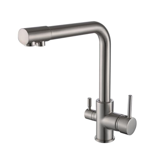 Robinet de cuisine 3 voies pour osmoseur avec mitigeur flexible à 2 modes