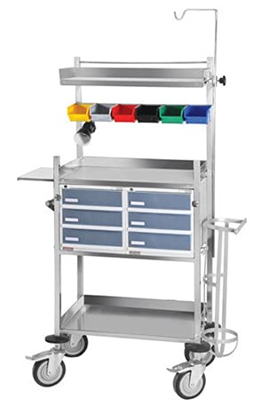 Tychemed Crash Cart for Hospital (B08QVL7BYN) Amazon Price History, Amazon Price Tracker
