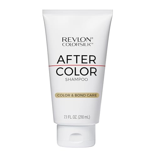 REVLON ColorSilk After Color Shampoo Moisturizing & Bond Repairing Sulfate & Paraben Free Vegan For All Hair Colors & Types 7.10 fl oz