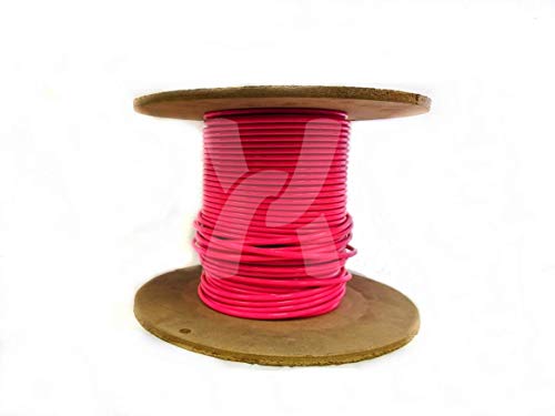 Lexco Cable 187316NPCC 250' Spool of 3/16" Neon Pink PVC Coated 1/8" 7x7 Galv.
