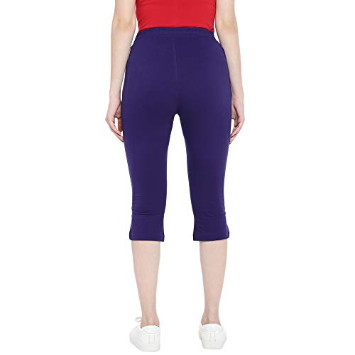 Image of Sweet Dreams Women Solid Cotton Rich Sleepwear /Loungewear Capris