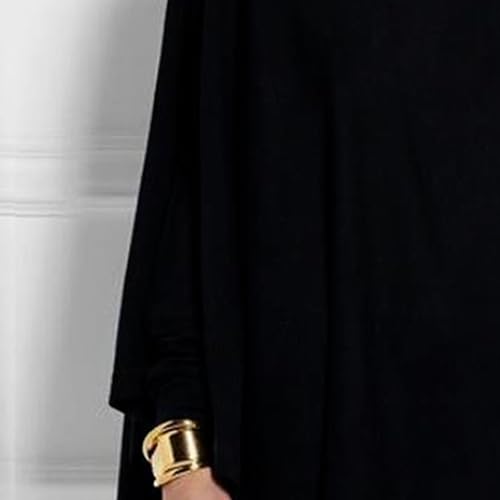 Women's Irregular Hem Turtleneck Sweater Casual Loose Fall Pullover Top Solid Color Asymmetric Knit Tunic Sweater4