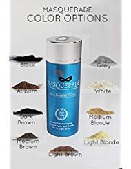 Masquerade Medium Brown Hair Building Fiber, Hair Powder to give Men and Women a Full Thicker Looking Head of Hair .25g/.88oz bottle for Thinning hair Natural Hair Loss Concealer Available in 9 Colors