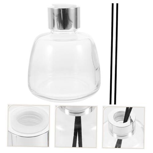 Botellas de vidrio vintage para difusor de aroma con palitos negros miniatura 7
