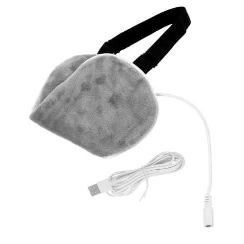 BEBEMOKO 1 juego de máscara de ojos USB, cinta refrescante para microondas, auriculares de pestañas para dormir, máscaras de vapor, opacas, labios faciales, cogollos de gel hinchados, venda de los