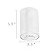 Eumyviv A00001 Cylinder with Bottom Clear Bubble Glass Lamp Shade