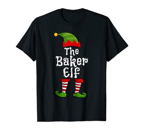 The Baker Elf Matching Family Group Navidad Divertido Camiseta
