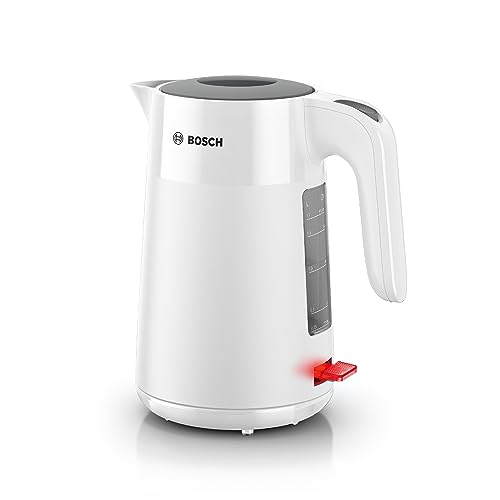 Bosch   Hervidor de Agua, MyMoment, Triple Seguridad, Filtro Anti Impurezas, 1,7 litros, Blanco, TWK2M161