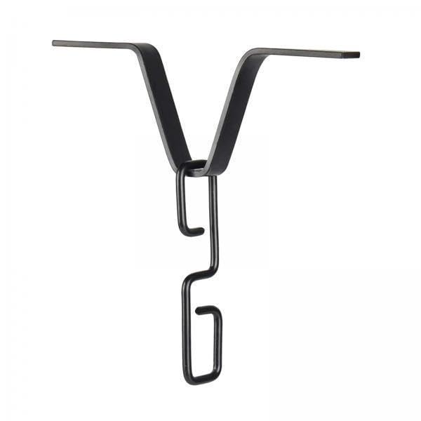 Crochet pour chaîne de pluie en aluminium antirouille - Lot de 2 fixations balcon