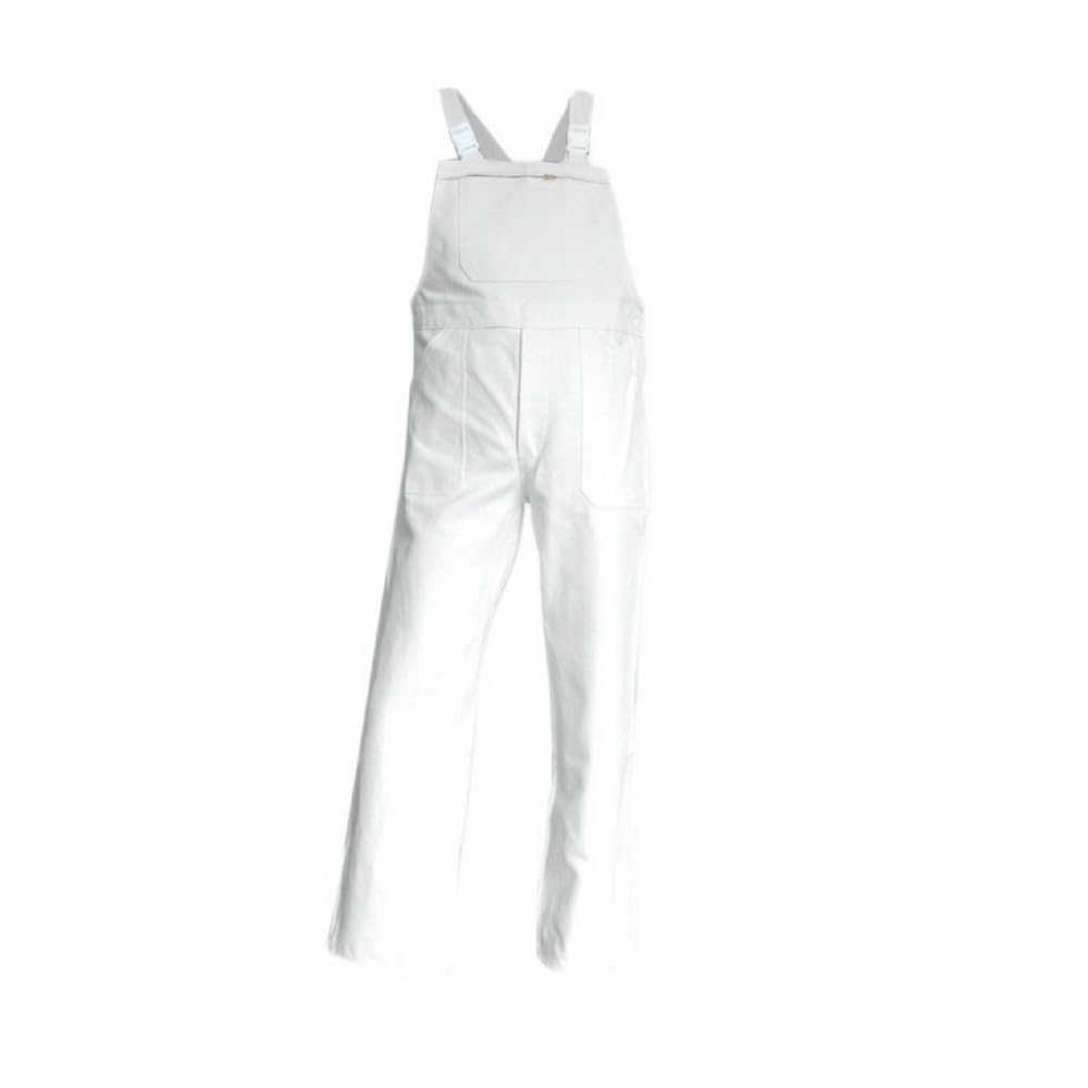 LMA Lebeurre - Cotte à bretelles - Salopette artisan peintre coton multipoches - Gamme Peinture - BROSSE - BLANC - 300344