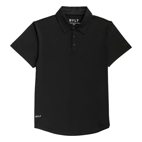 BYLT Performance Drop-Cut Polo Men's Shirt - Classic Fit, Collared Shirt for Men - Active & Casual Comfort Wear - Lightweight