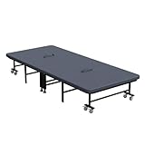 Ahorra espacio y compacta: si no necesitas la cama de invitados, puedes plegarla fácilmente y guardarla para ahorrar espacio. Con dimensiones plegadas de 80 x 35 x 61 cm, cabe fácilmente en un armario o trastero. Ideal para apartamentos pequeños o habitaciones con espacio limitado.
