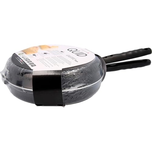 Foto von Quid Gastro Fun Doppelpfanne, Aluminium, Bedruckt, 24 cm, Schwarz