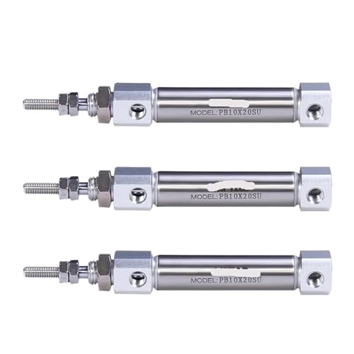 Mini vérin pneumatique PB12 stroke 40mm en acier inoxydable double action - 3