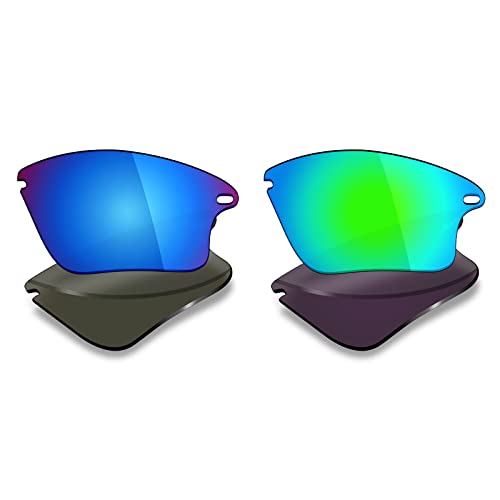 Image of Mryok 2 Pair Polarized Replacement Lenses for Oakley Fast Jacket XL Sunglass - Options