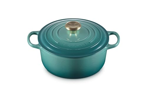Image of Le Creuset Enameled Cast Iron Signature Round Dutch Oven, 4.5 qt., Riviera