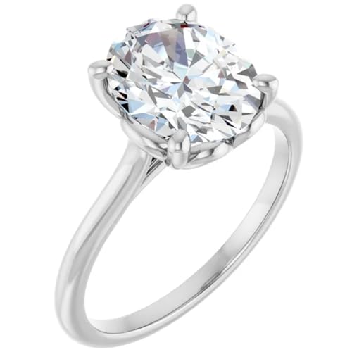 Concealed Heart 3 Ct. Oval Cut Lab Diamond Engagement Ring2