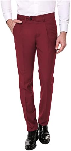 COOFANDY Men's Classic Fit Flat Front Dress Pants No Iron Premium Casual Pants