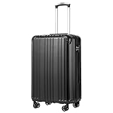 COOLIFE Hartschalenkoffer Rollkoffer Reisekoffer Handgepäck, PC+ABS-Material leicht, mit TSA-Schloss und 4 multidirektionale Räder langlebig