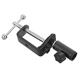 Support de microphone à pince : offre une compatibilité polyvalente avec diverses configurations, le rendant adapté à différents appareils et configurations. pince en c universelle