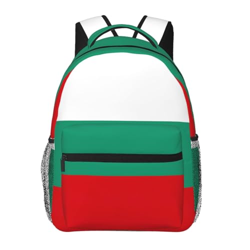 Mochila ligera y plegable con bandera de Bulgaria para camping y viajes al aire libre
