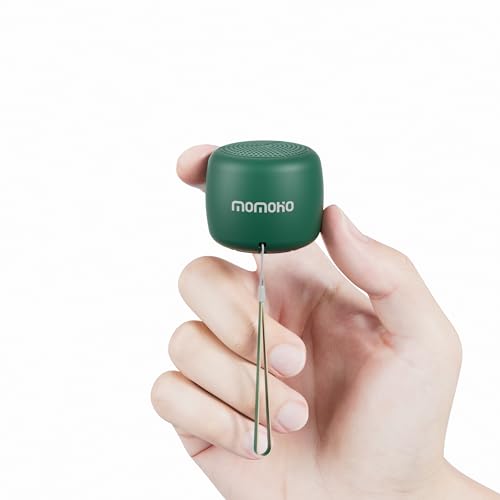 Momoho Cassa Bluetooth Impermeabile Wireless Altoparlante Mini Speaker Portatile Disegno Breve IPX7 Altoparlante Piccolo Impermeabile Supporto Micro SD Musica per Uso Esterno Doccia Feste Gita(green)