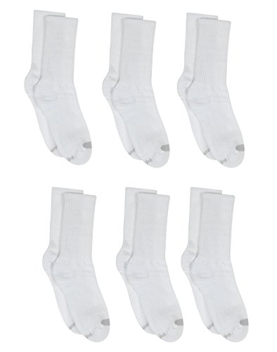 Hanes Women's 6-Pair Plush Comfort Toe Seam Crew Socks2