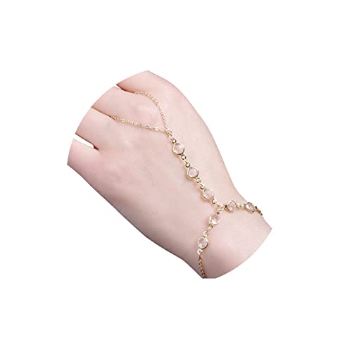 Bracelet en argent femme perles de cristal bijou métal sans pierre