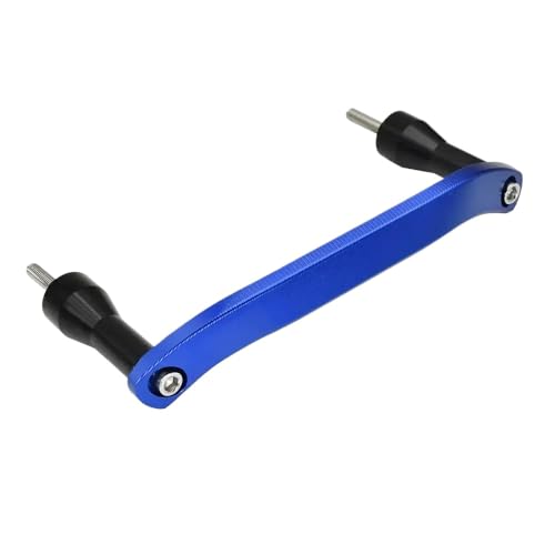 Poignée de maintien moto cross bleue avec rails de fixation rigides