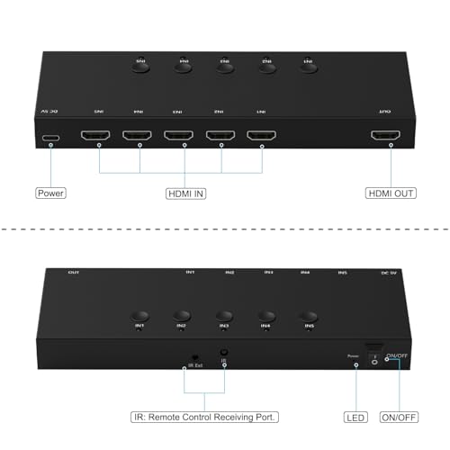 Boîtier HDMI 2.0 4K répartiteur multi source pour Switch OLED et décodeur TV haute définition