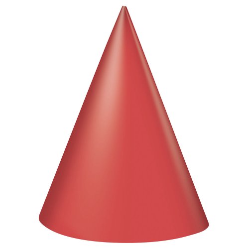 Red Party Hats, 8ct