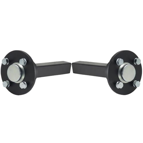 Parnells - 2 - Hub & Stub Axles - 4xm12 Studs, 100 mm PCD, 35x35 mm, 200 mm Long, 128.7 Km/H, 750 kg Total Capacity - for Quad, ATV Trailer, Road Trailer, Hay Bobs, &...