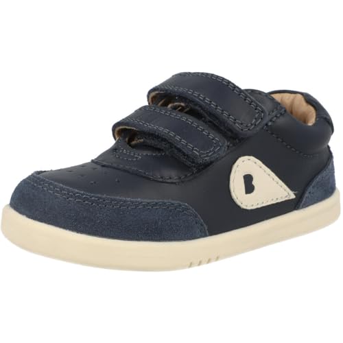 Bobux i-Walk Champ Sneakers Navy Leather Suede Adjustable Straps for Kids