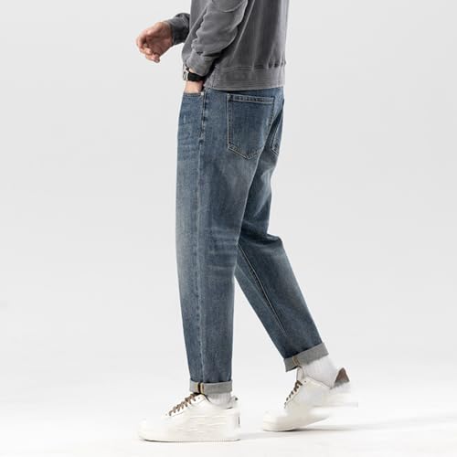 Jeans Pants Trousers Denim Spring and Autumn Stretch for Men Japanese Loose Micro Harun Classic Men's3