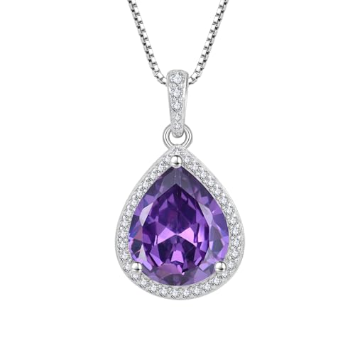 Design unico: collana a goccia trendy ed elegante da donna, realizzata con una pietra portafortuna splendente. Un regalo significativo per ogni occasione