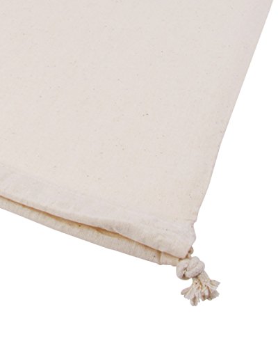 Cottonbagjoe Katoenen tas | groot | stoffen zak | zero waste | met trekkoord | om op te bergen | om te beschilderen | gymtas | 40 x 50 cm | (natuur, 10 stuks) - Image 4