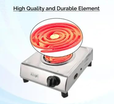 Image of Hot Plate Heating Element, G Type, Chrome Plated, 2000W, Spiral Coil, Electric Cooking Replacement Part