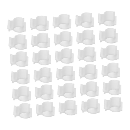 DECOMELODY 100 pièces Lotion Dispenser Lock Clip Leakproof Plastic PP Pump Holder for Oil Shampoo Bottles Portable and Easy to Clean Cosmetic Accessory